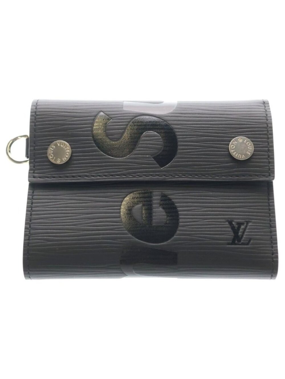 Louis Vuitton Supreme Epi Compact Wallet Black